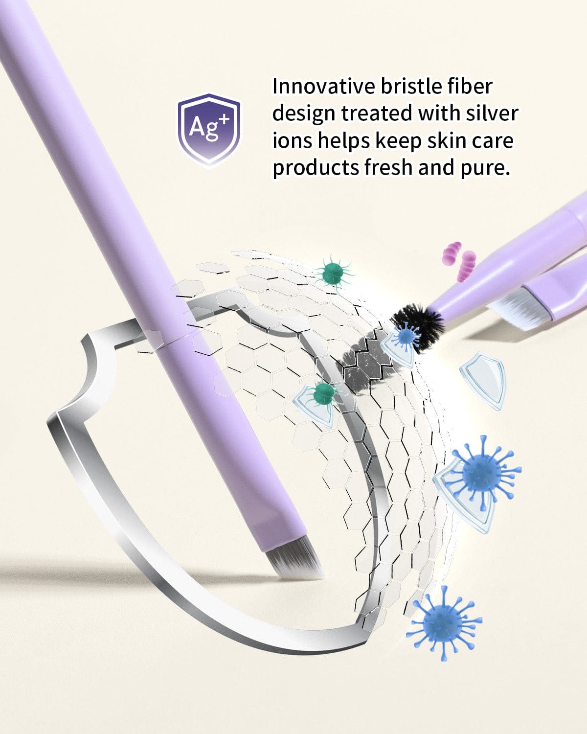 EIGSHOW Eyebrow Brush,Double Ended Angled Eyebrow Brush for Definition of Eyebrows and Eyeliner,Spiral Brush for Eyebrow or Eyelash(D108P)