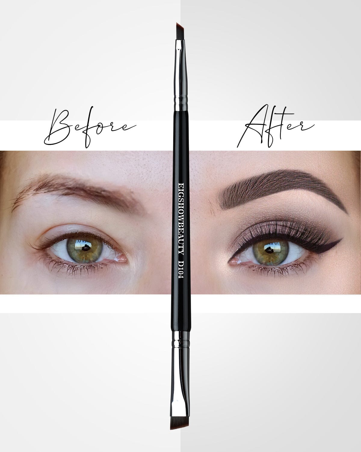 D104 - EigshowBeauty Duo Brush for Eyebrow & Eyeliner