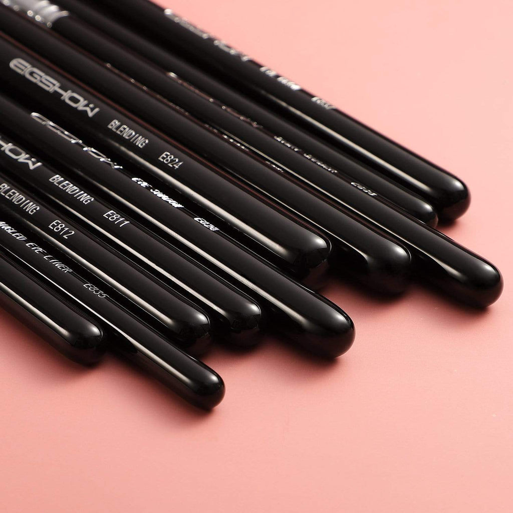 10 PCS EYE BRUSH KIT - BRIGHT SILVER