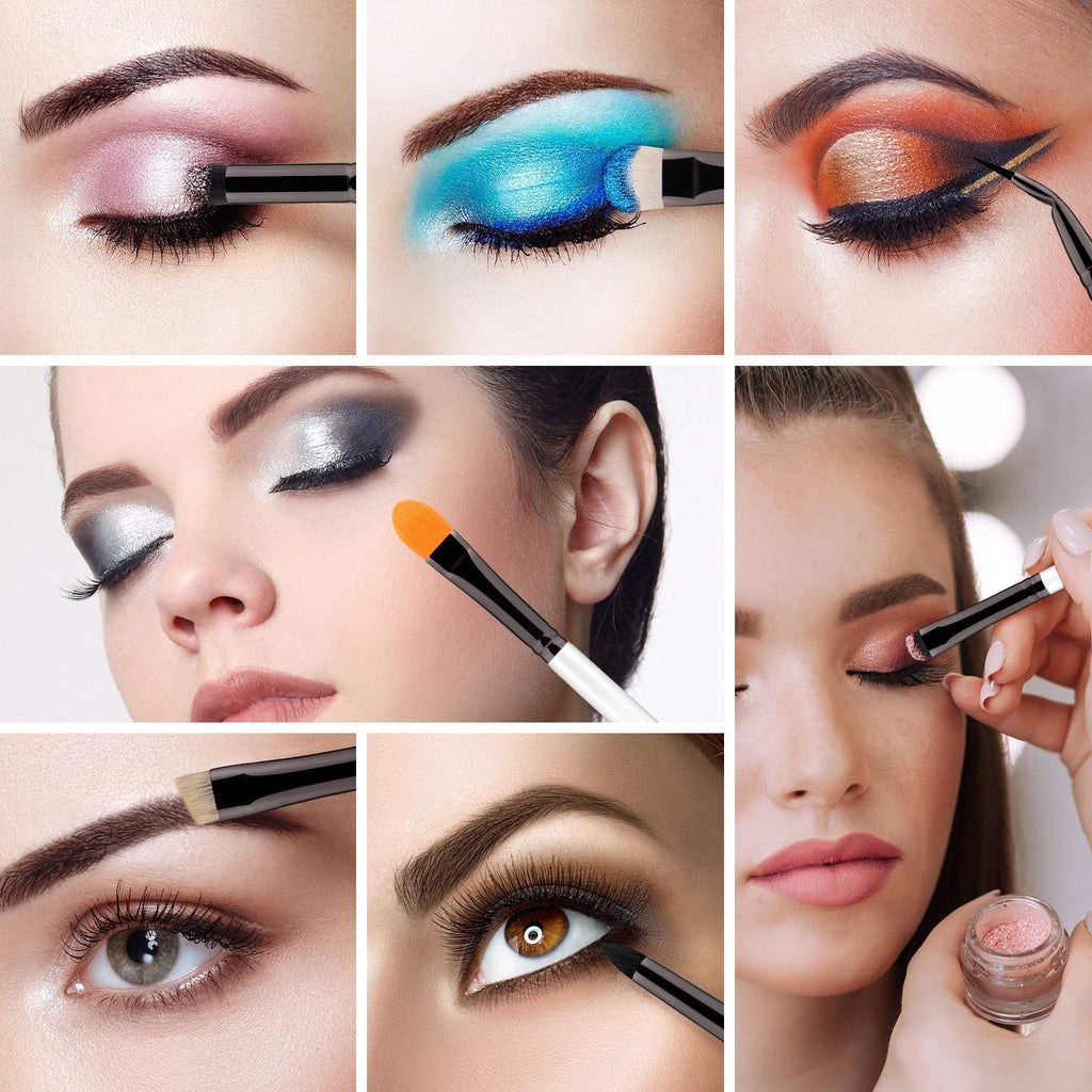 10 PCS EYE BRUSH KIT - LIGHT GUN BLACK