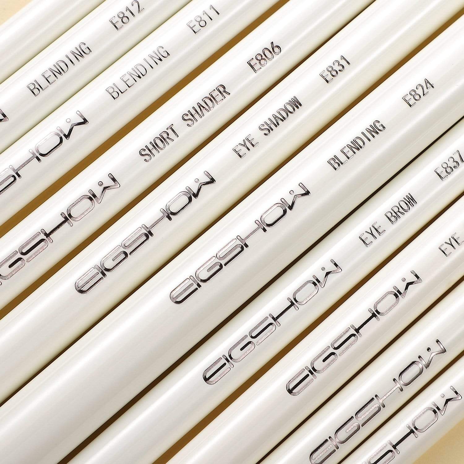 10 PCS EYE BRUSH KIT - LIGHT GUN BLACK