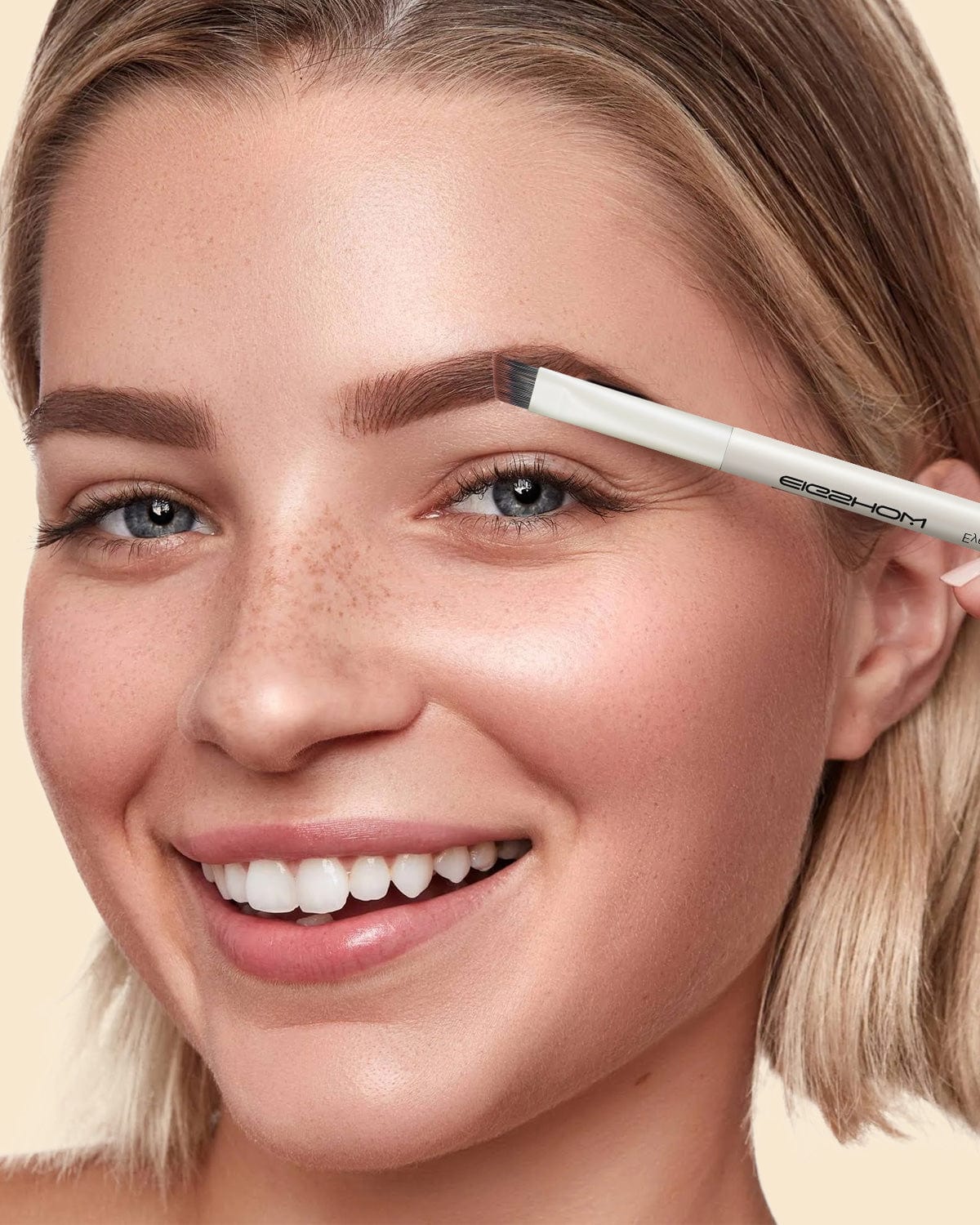 Duo Eyebrow Brush D108 - Ivory