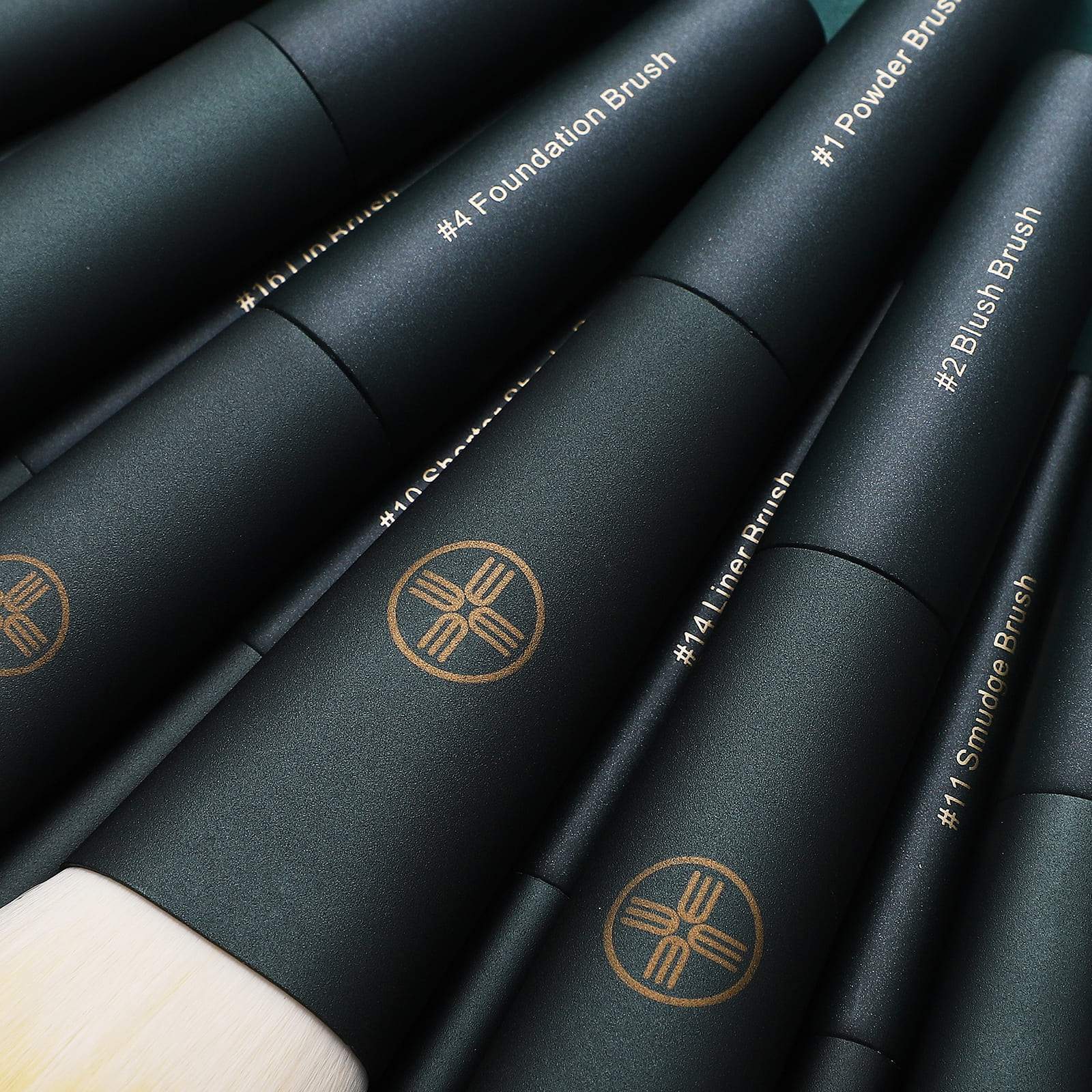 CHIC SERIES-18PCS MINI MAKEUP BRUSH KIT-SHADED SPRUCE