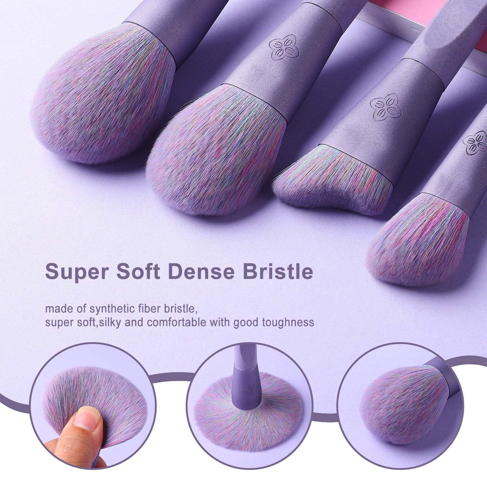 ECOPRO BAMBOO FIBER - 11PCS SUNSET MIST PURPLE BRUSH KIT