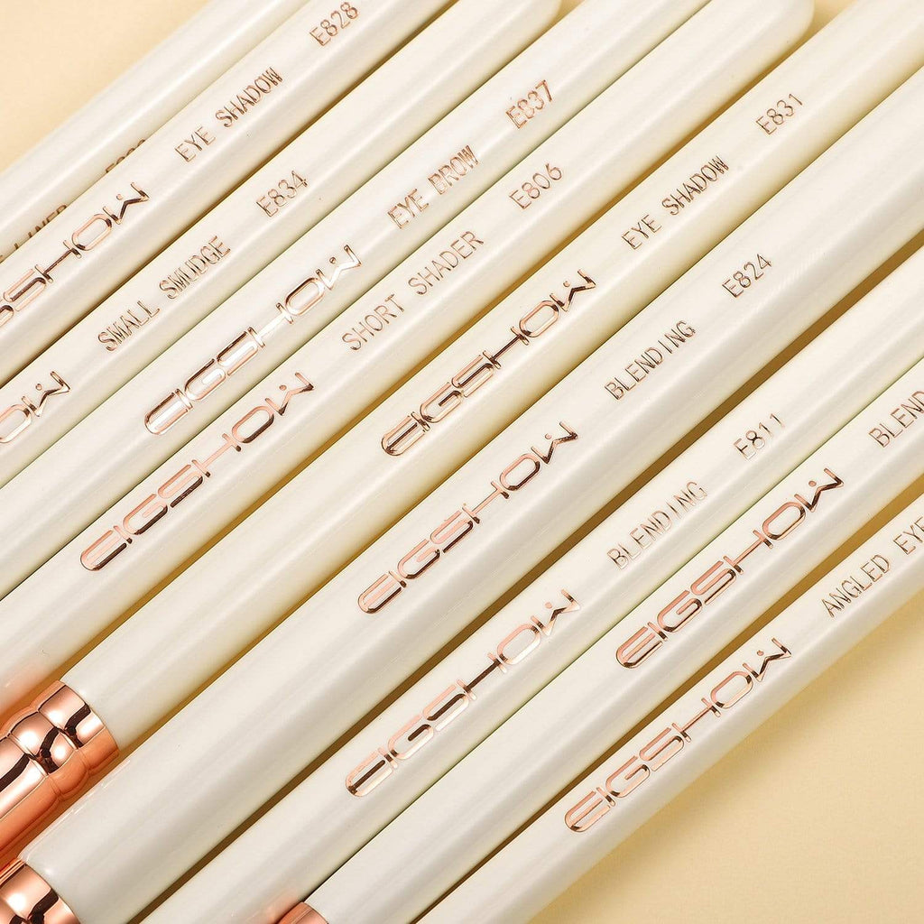 10 PCS EYE BRUSH KIT - ROSE GOLD