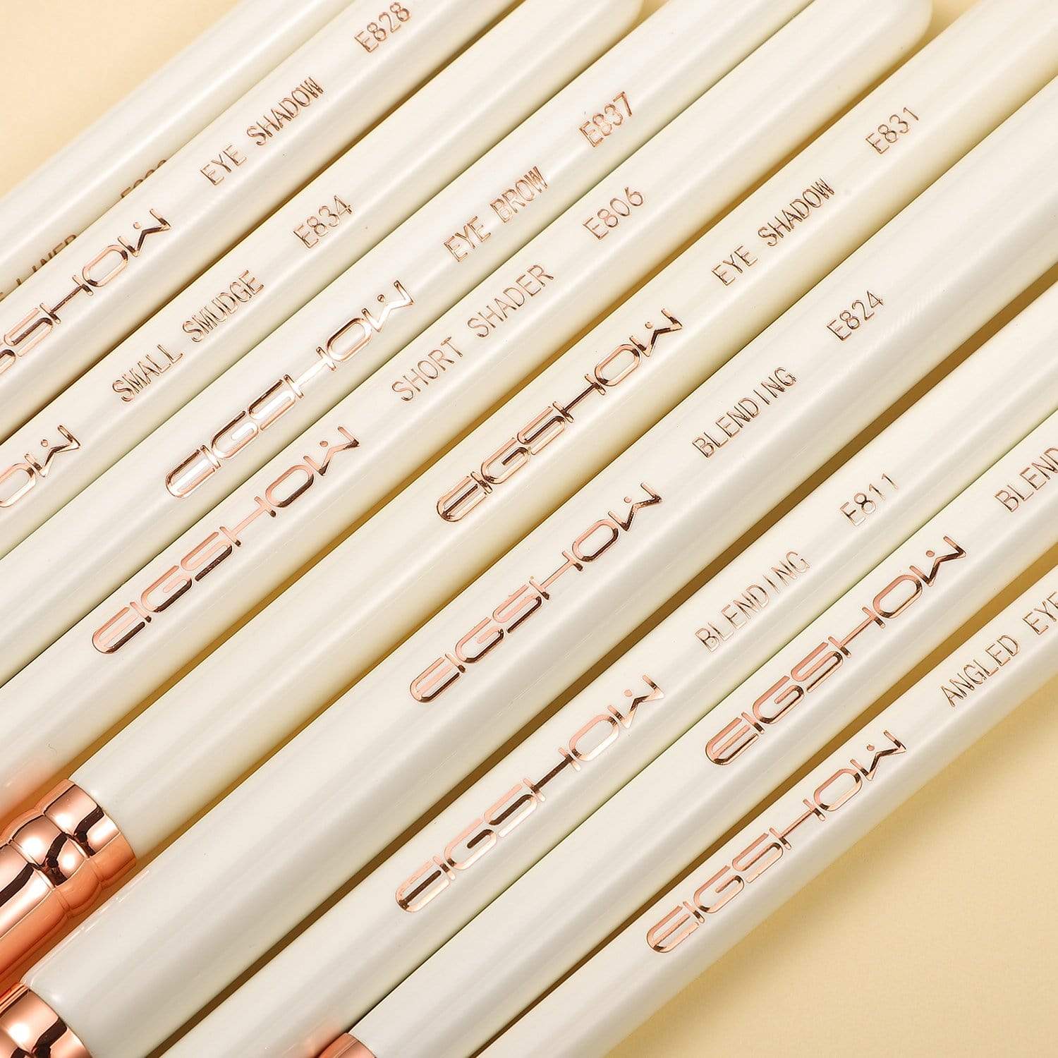 10 PCS EYE BRUSH KIT - ROSE GOLD