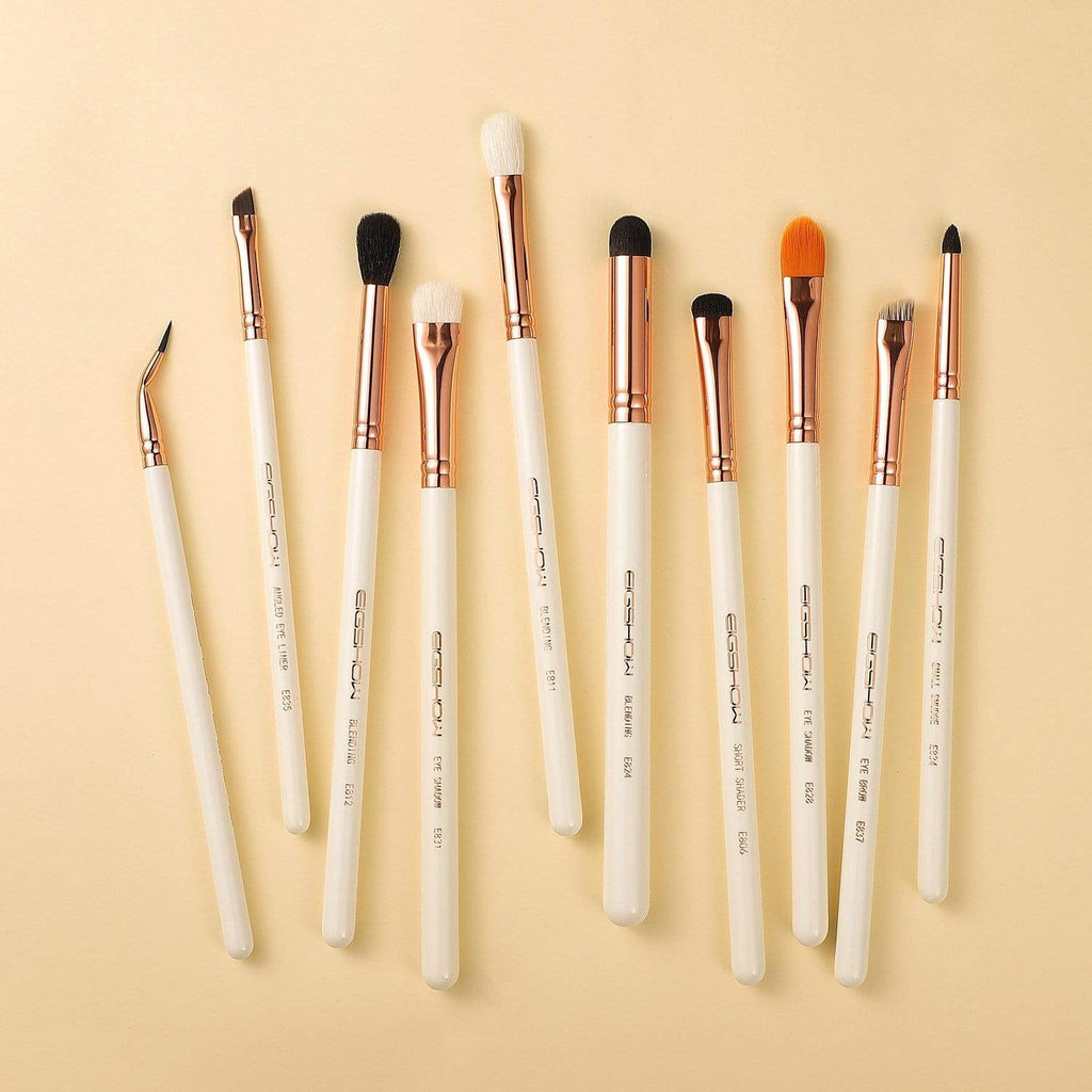 10 PCS EYE BRUSH KIT - ROSE GOLD