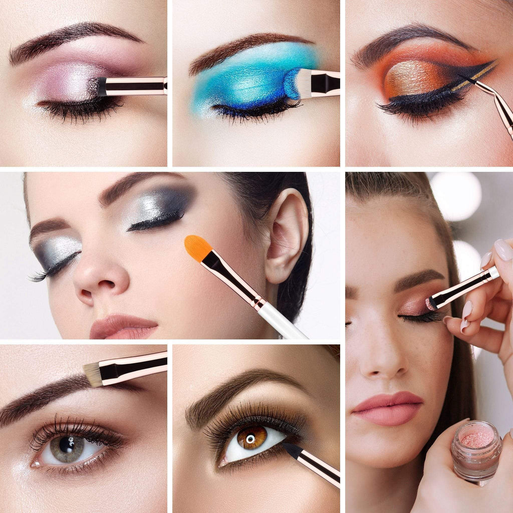 10 PCS EYE BRUSH KIT - ROSE GOLD