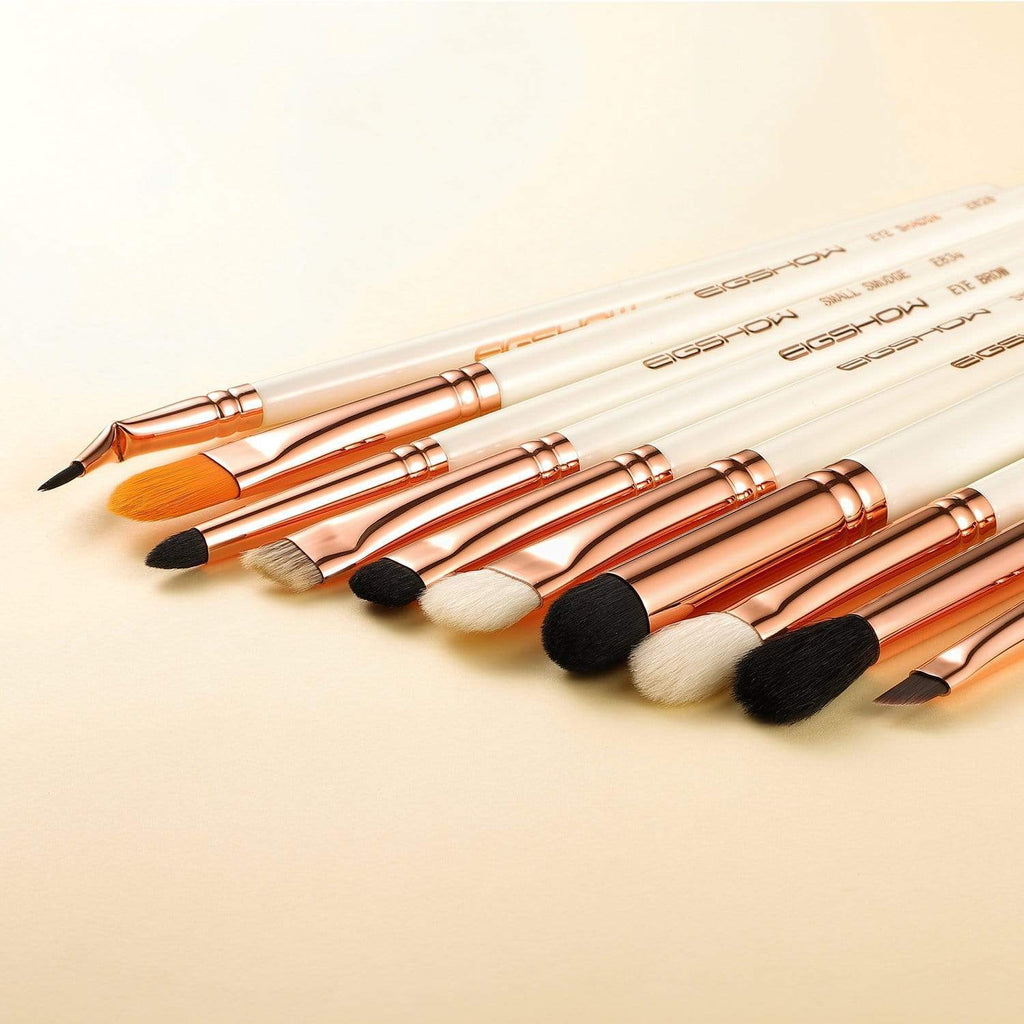 10 PCS EYE BRUSH KIT - ROSE GOLD