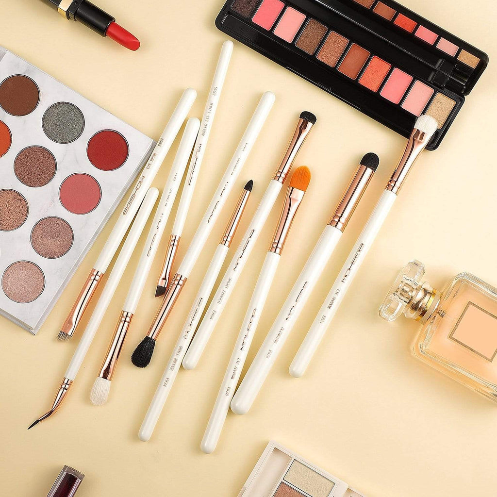 10 PCS EYE BRUSH KIT - ROSE GOLD