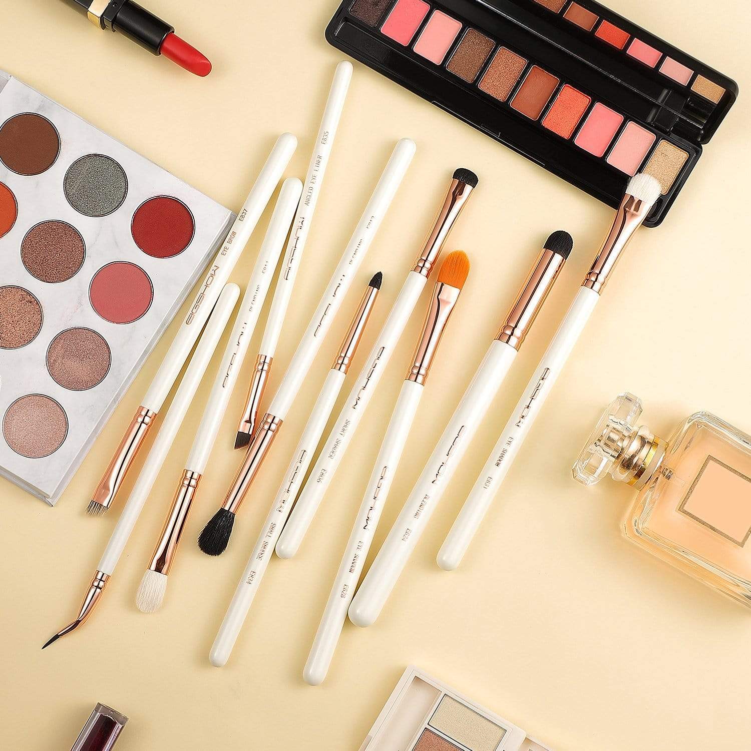 10 PCS EYE BRUSH KIT - ROSE GOLD