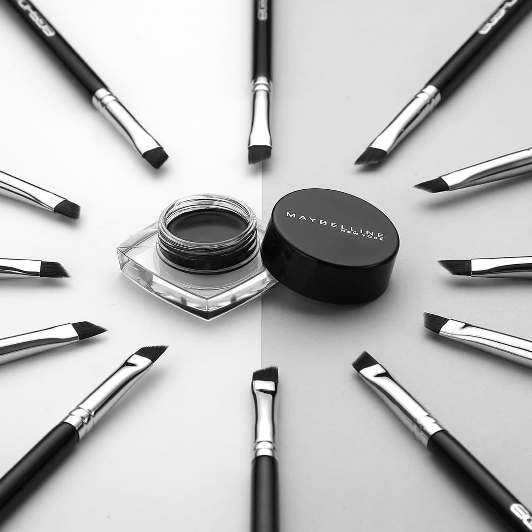 E835 ANGLED EYELINER BRUSH - PRO PRECISION GEL EYELINER MAKEUP BRUSH