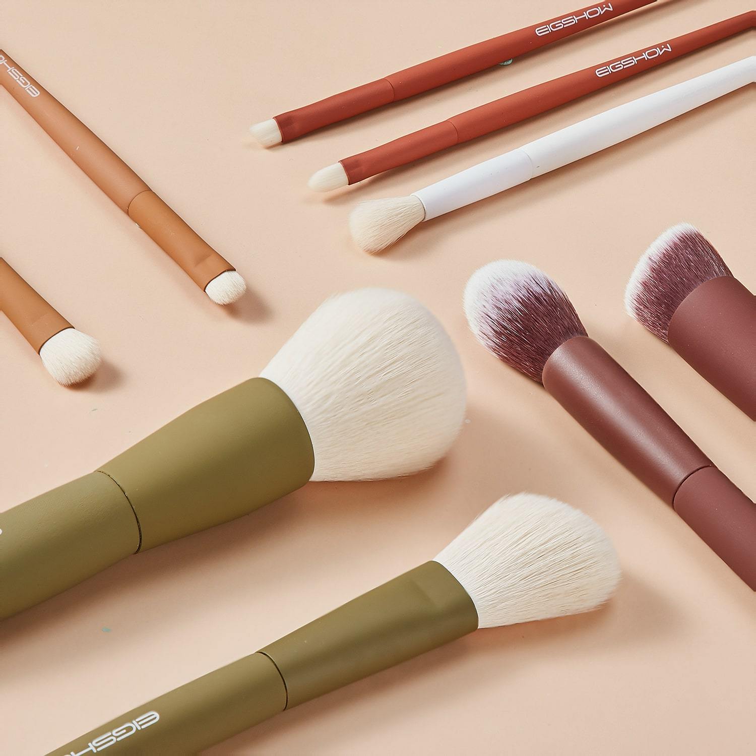 5-COLOR SERIES - 9 PCS MAKEUP BRUSH KIT