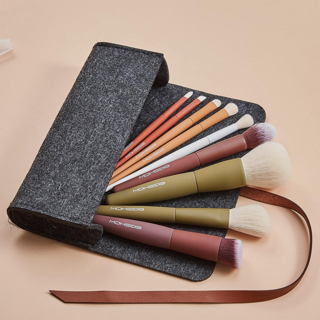 5-COLOR SERIES - 9 PCS MAKEUP BRUSH KIT