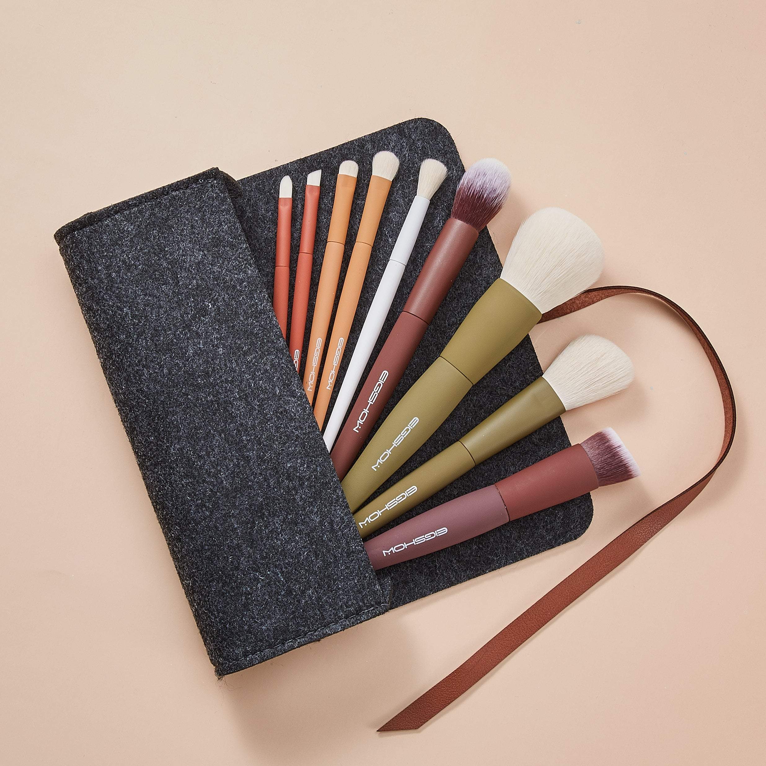 5-COLOR SERIES - 9 PCS MAKEUP BRUSH KIT
