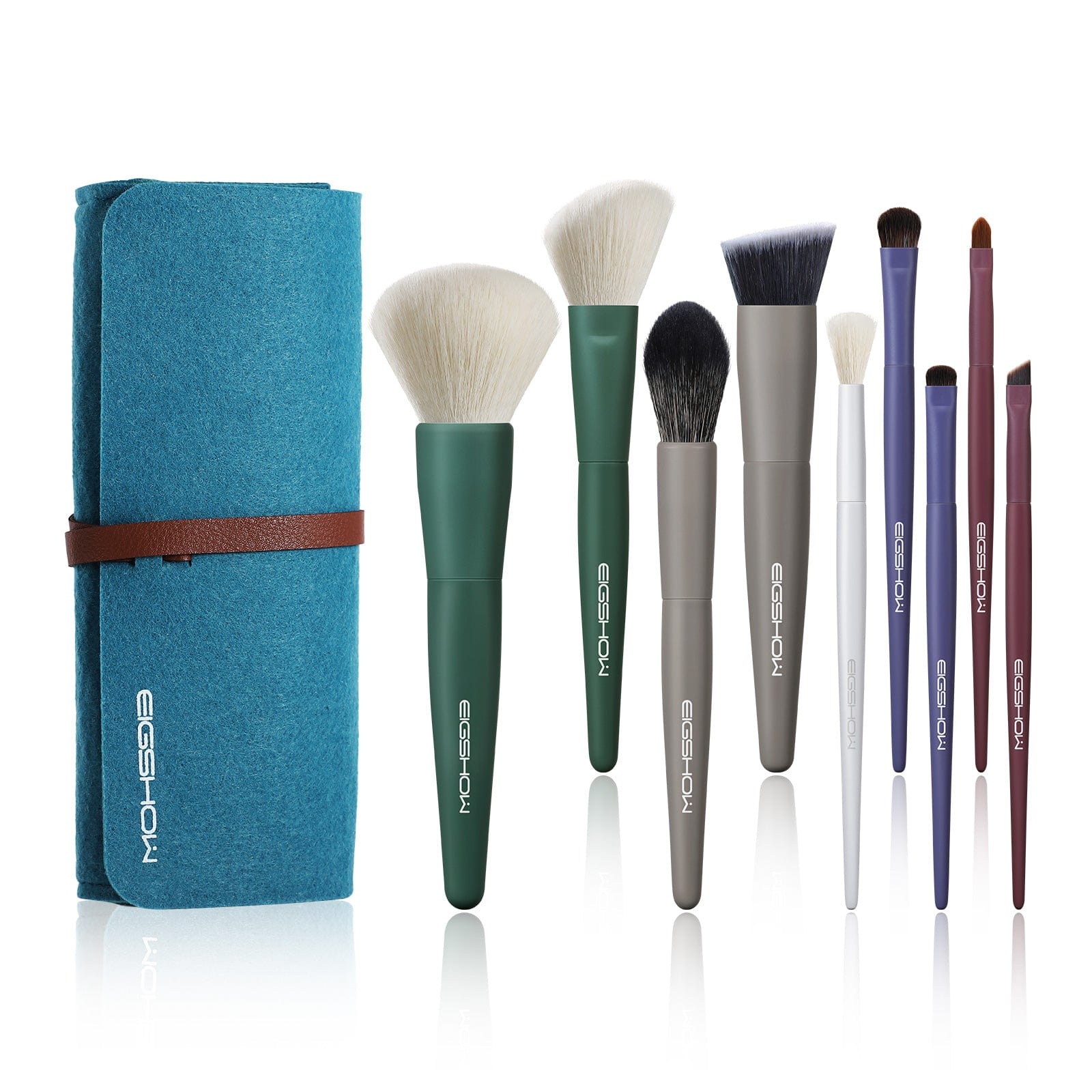 5-COLOR SERIES - 9 PCS MAKEUP BRUSH KIT