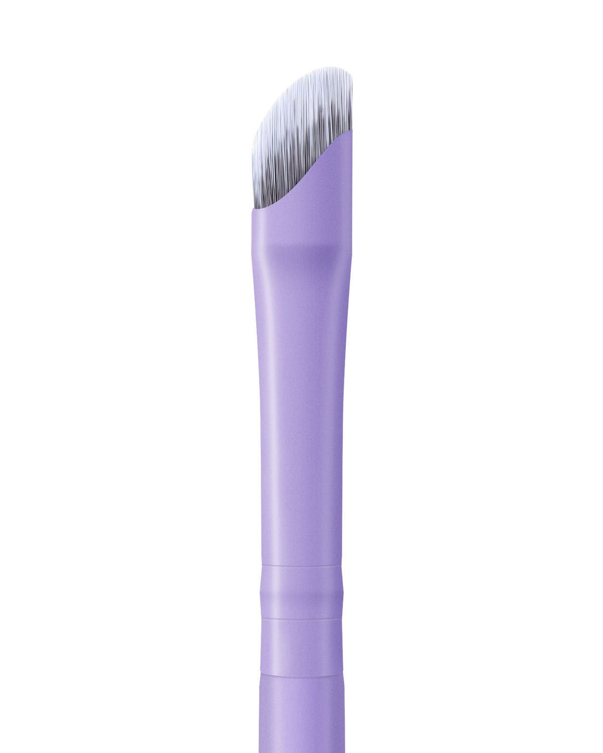 EIGSHOW Sickle Eyeliner & Eyebrow Brush – Ultra‑Thin, Antibacterial Silver‑Ion Bristles Purple(E865MP)
